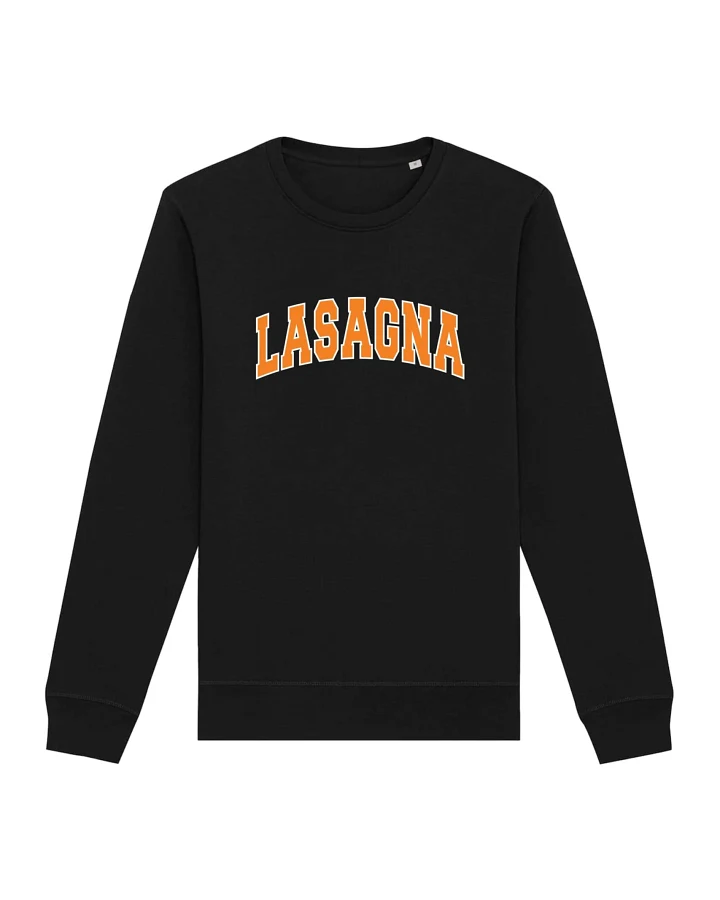Oat Milk Club Damen vegan Sweatshirt Lasagna Schwarz