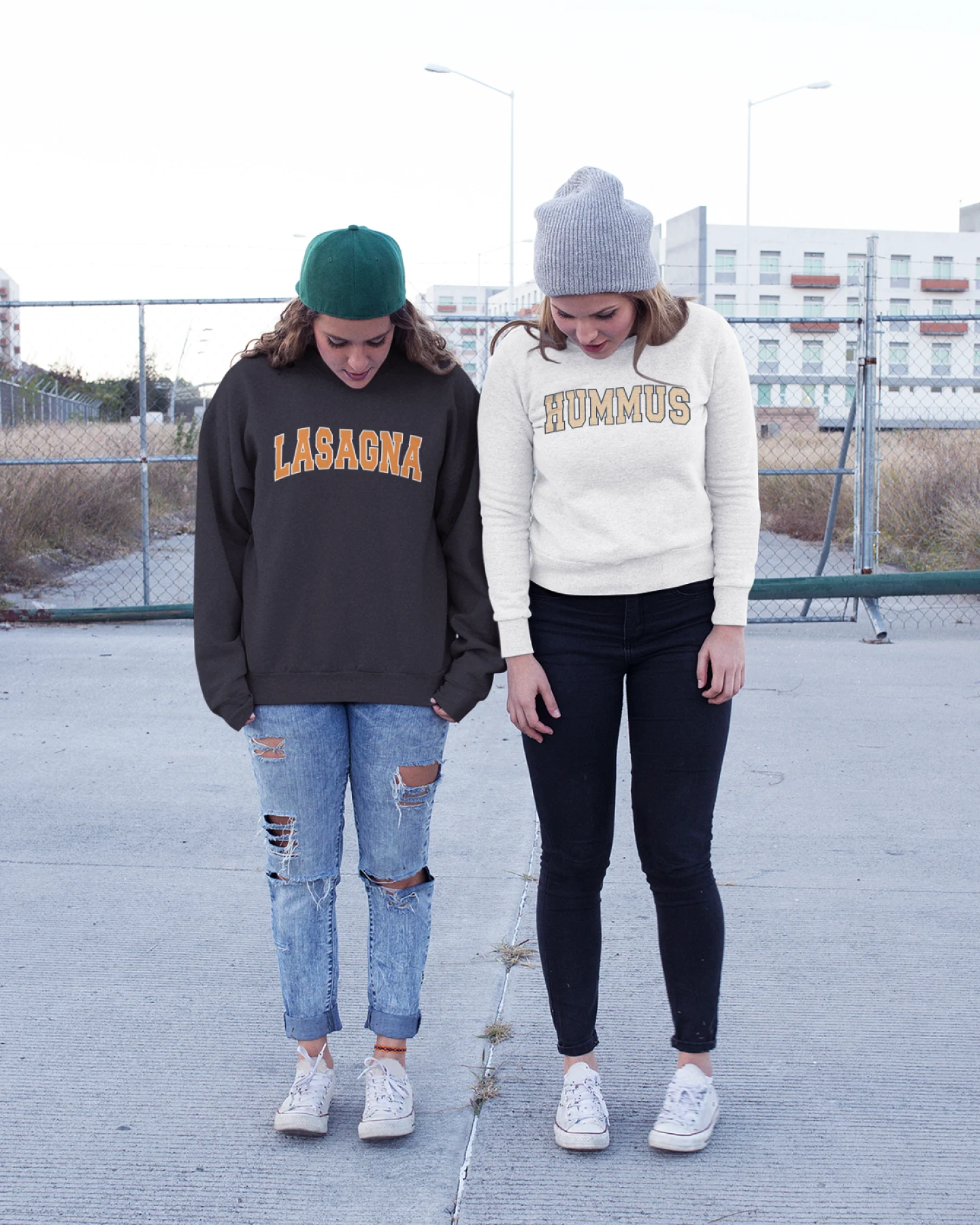 Oat Milk Club Damen vegan Sweatshirt Lasagna Schwarz – Ansicht 2