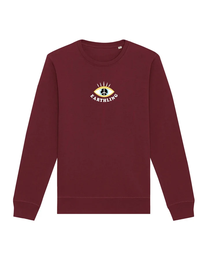 Oat Milk Club Damen vegan Sweatshirt Earthling Bordeaux