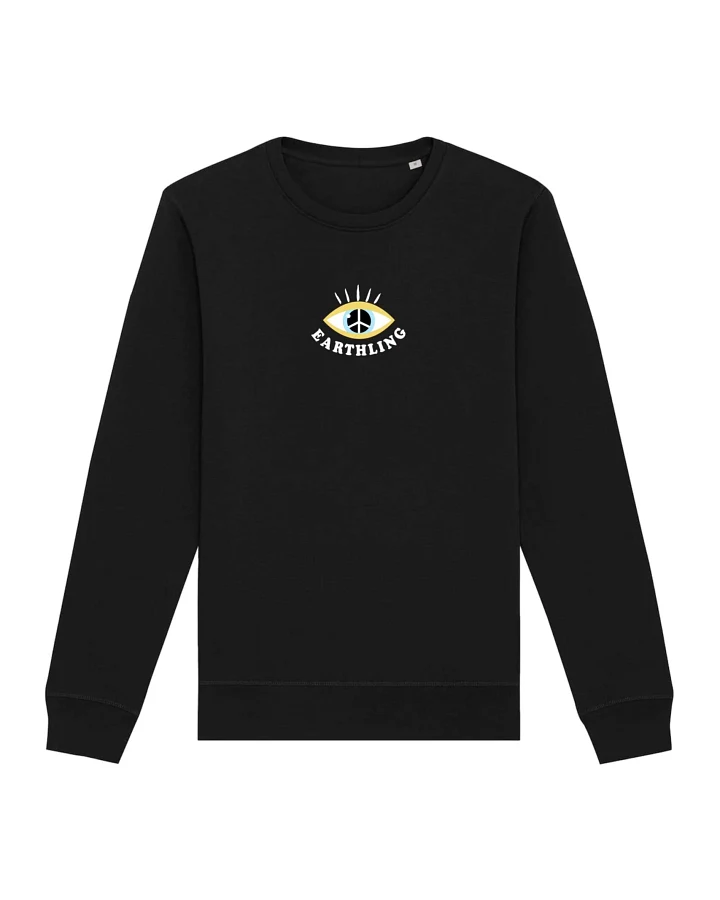 Oat Milk Club Damen vegan Sweatshirt Earthling Schwarz