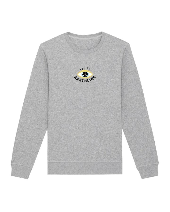 Oat Milk Club Damen vegan Sweatshirt Earthling Grau