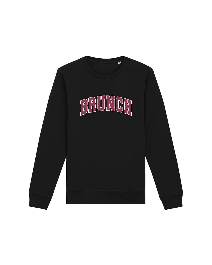 Oat Milk Club Damen vegan Sweatshirt Brunch Schwarz