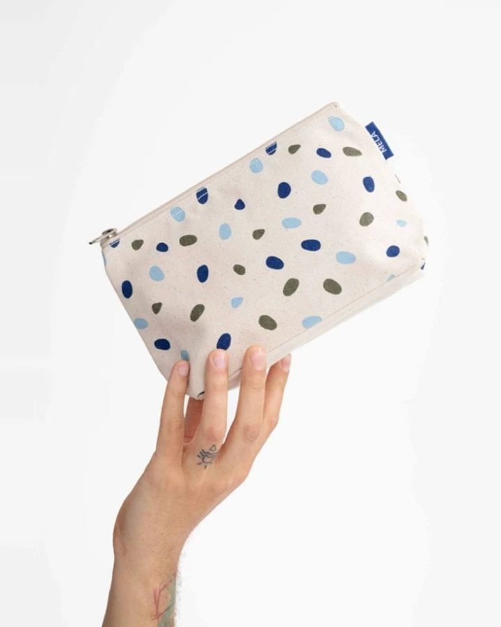 Kosmetiktasche Groß Blau