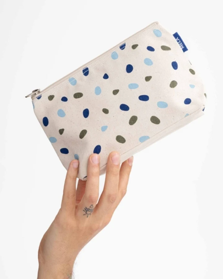 Kosmetiktasche Groß Blau