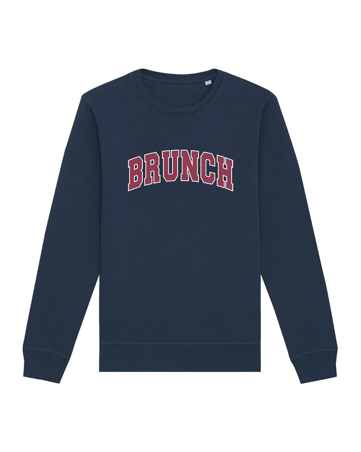 Oat Milk Club Damen vegan Sweatshirt Brunch Navy