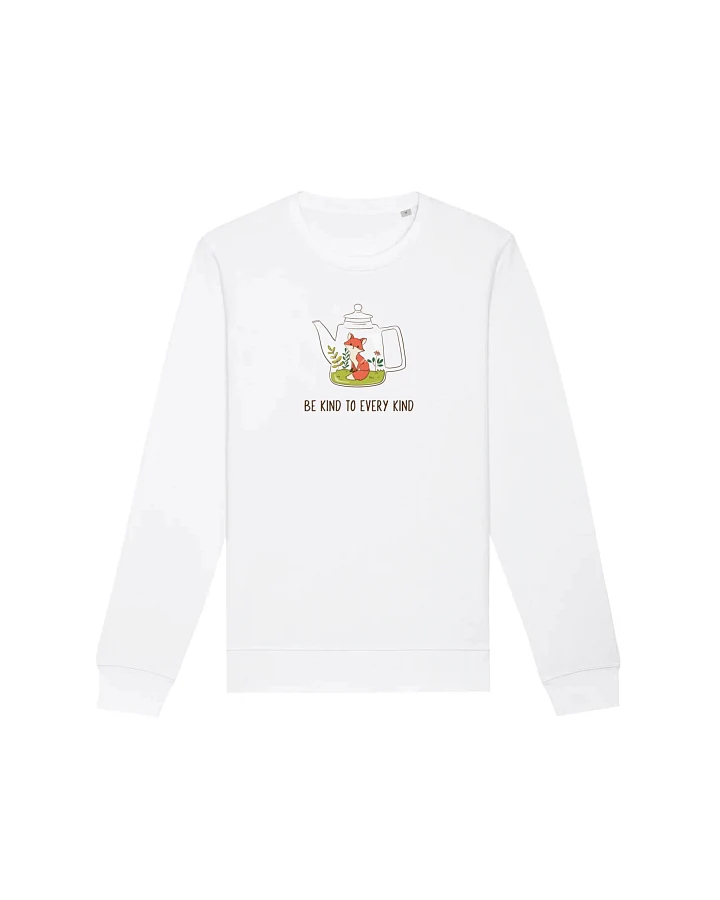 Oat Milk Club Damen vegan Sweatshirt Be Kind To Every Kind Weiß