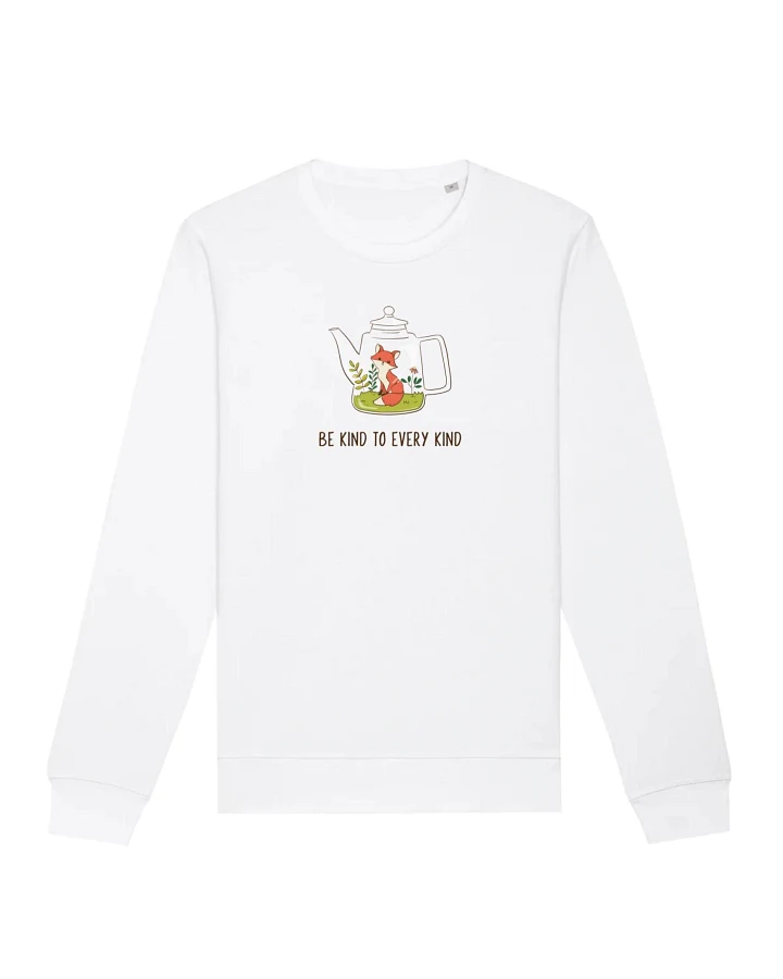 Oat Milk Club Damen vegan Sweatshirt Be Kind To Every Kind Weiß