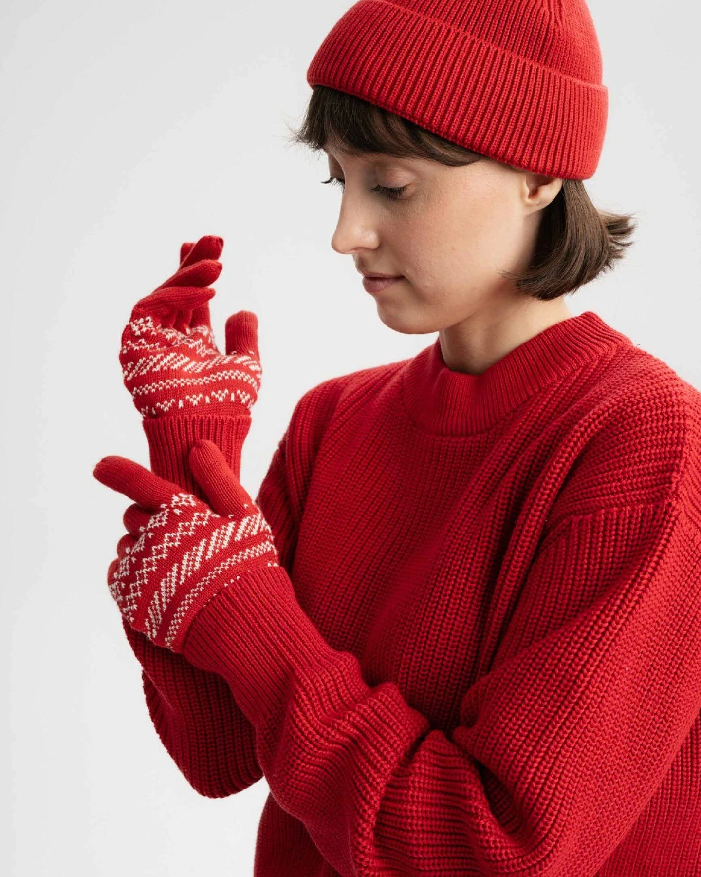 Handschuhe Rishi Gemustert – Ansicht 2