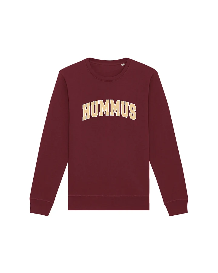 Oat Milk Club Damen vegan Sweatshirt Hummus Bordeaux