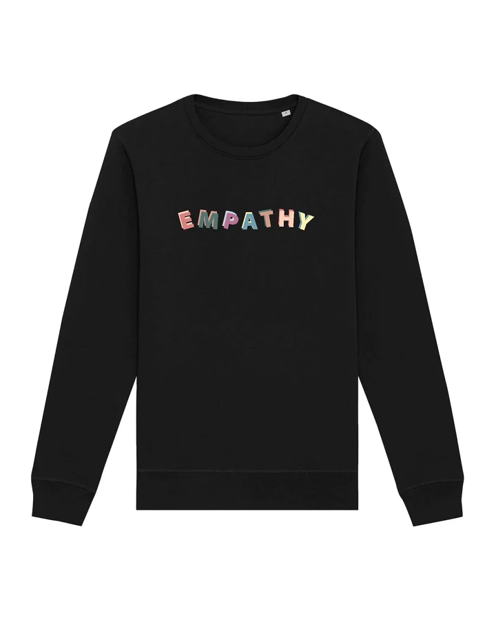 Oat Milk Club Damen vegan Sweatshirt Empathie Schwarz