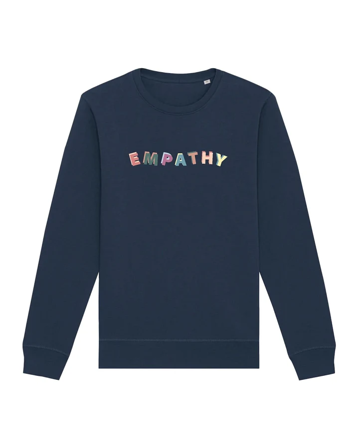 Oat Milk Club Damen vegan Sweatshirt Empathie Navy
