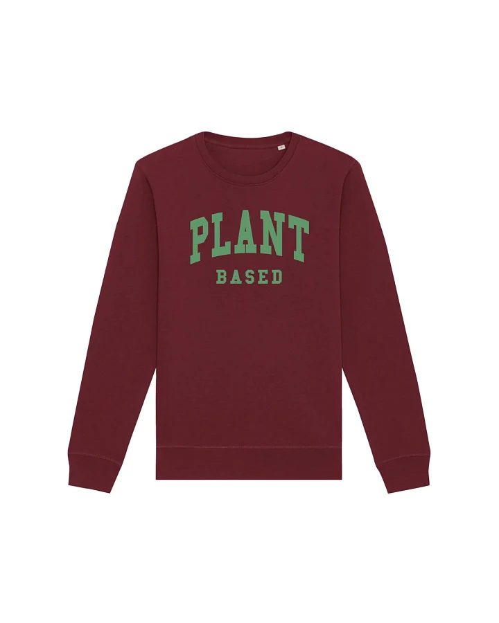 Oat Milk Club Damen vegan Sweatshirt Plant Based Bordeaux