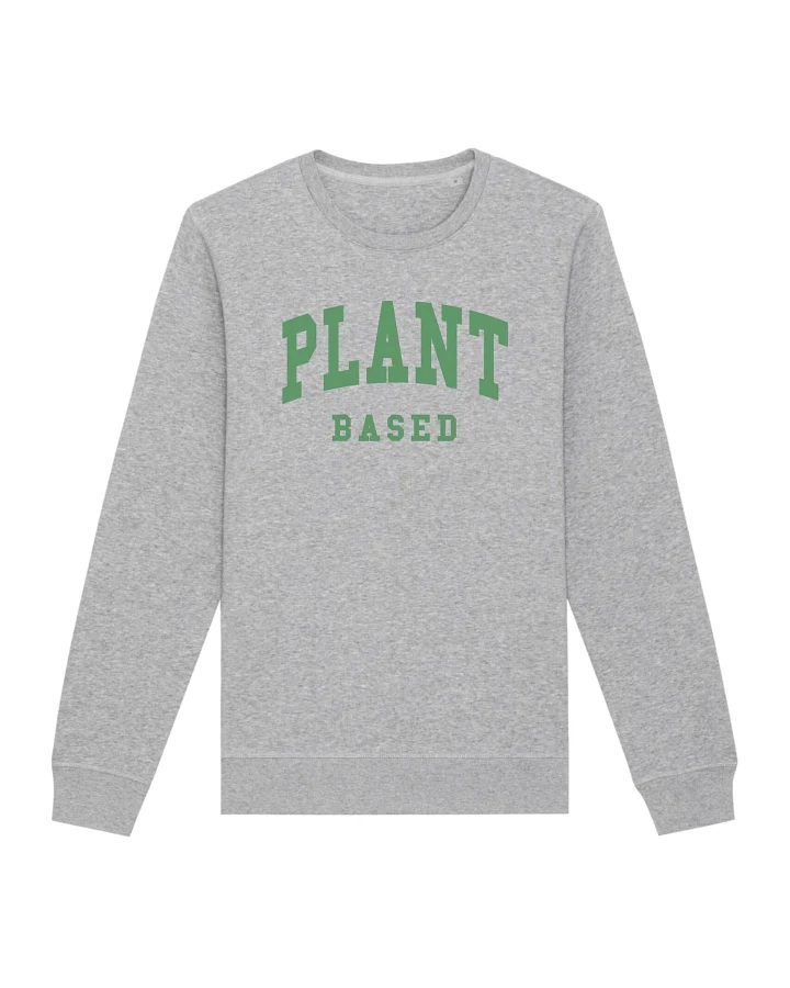 Oat Milk Club Damen vegan Sweatshirt Plant Based Grau