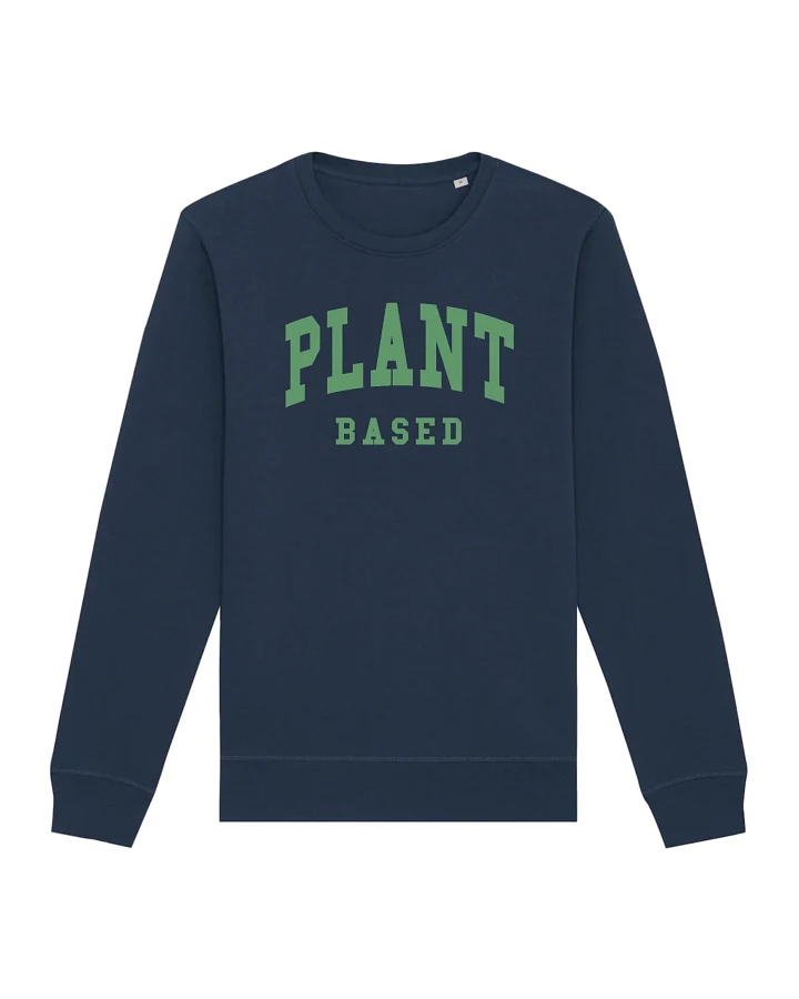 Oat Milk Club Damen vegan Sweatshirt Plant Based Navy