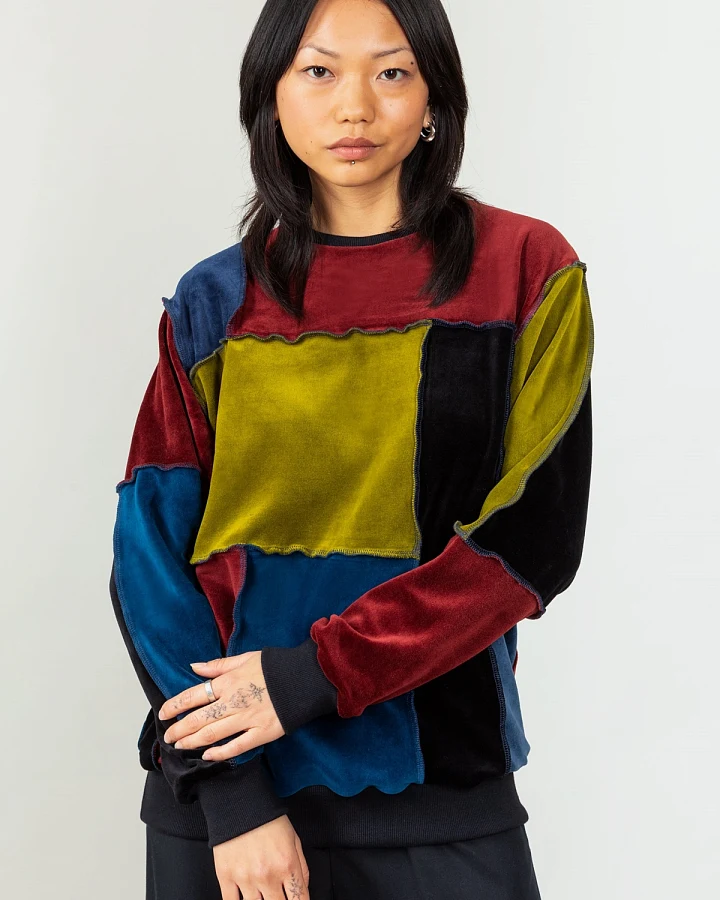 MAHLA Damen vegan Althea Patchwork Sweatshirt