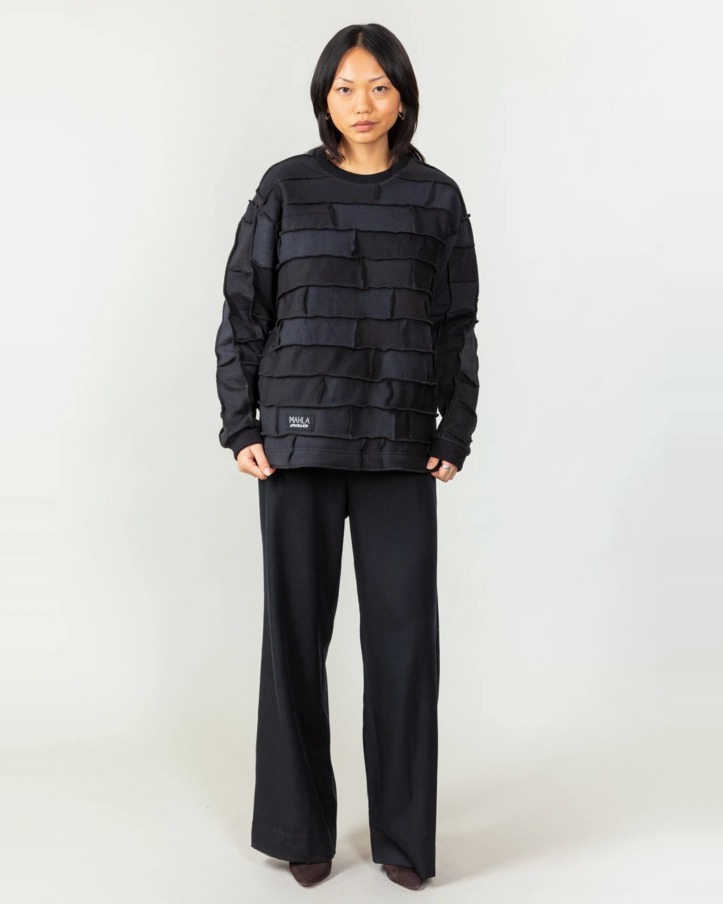 MAHLA Damen vegan Jett Patchwork Sweatshirt – Ansicht 2