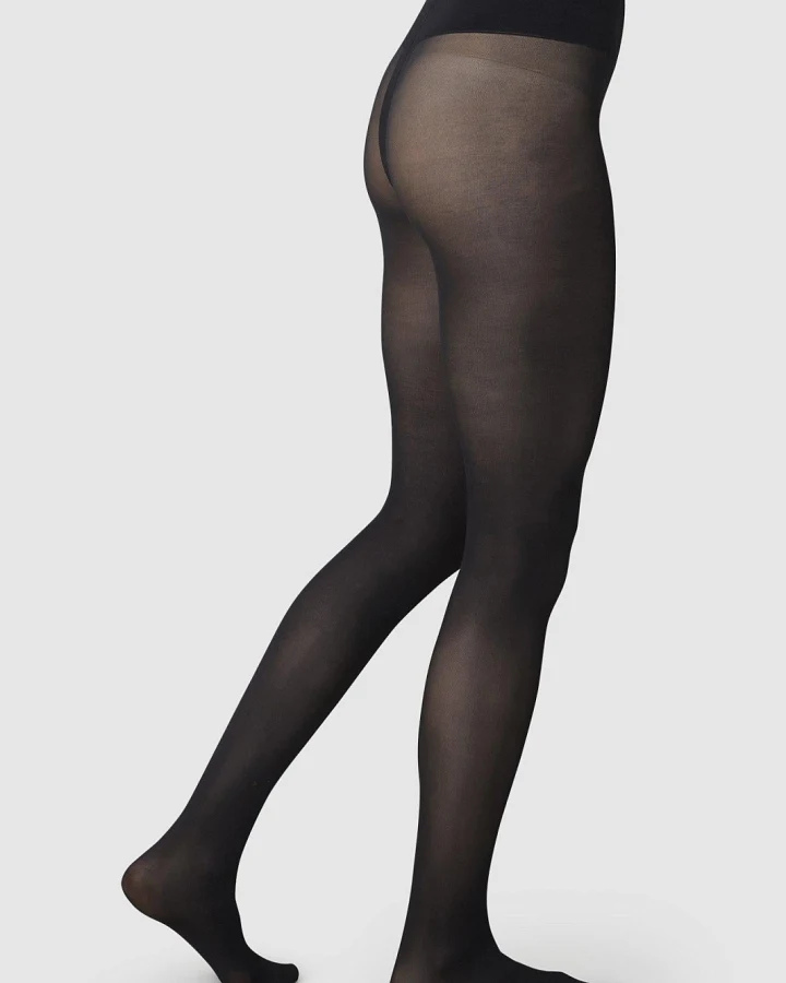 Swedish Stockings Damen vegan Strumpfhose Lois Rip Resistant Schwarz