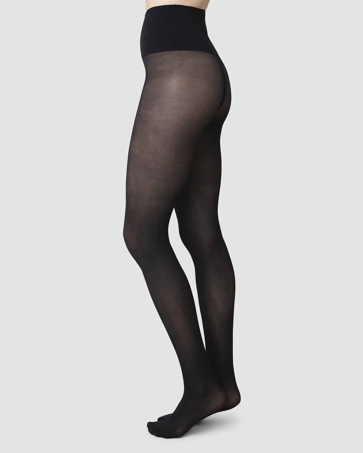 Swedish Stockings Damen vegan Strumpfhose Lois Rip Resistant Schwarz – Ansicht 2