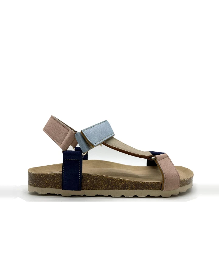 thies Damen vegan Sandalen Eco Bio Trek Vegan Multi Ocean