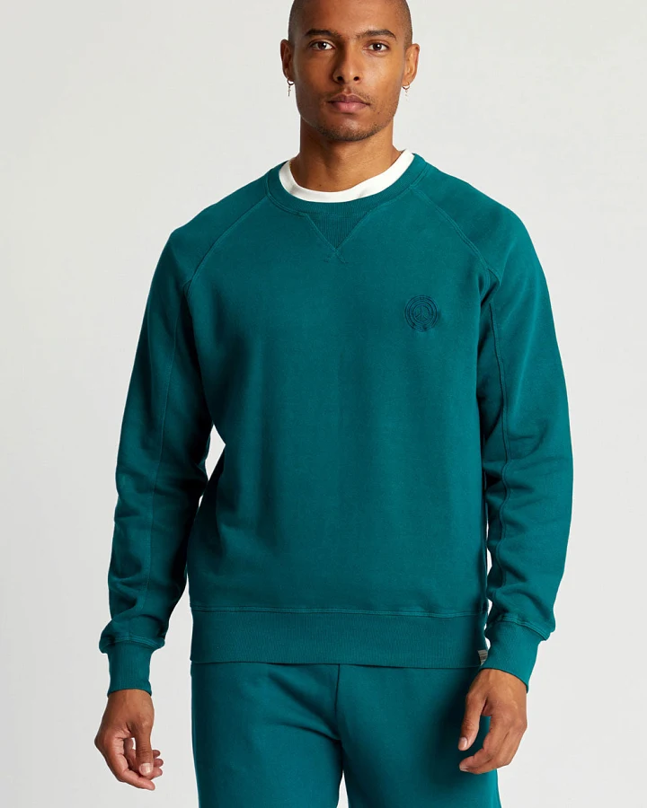 KOMODO Herren vegan Sweatshirt Herren Anton Teal Grün