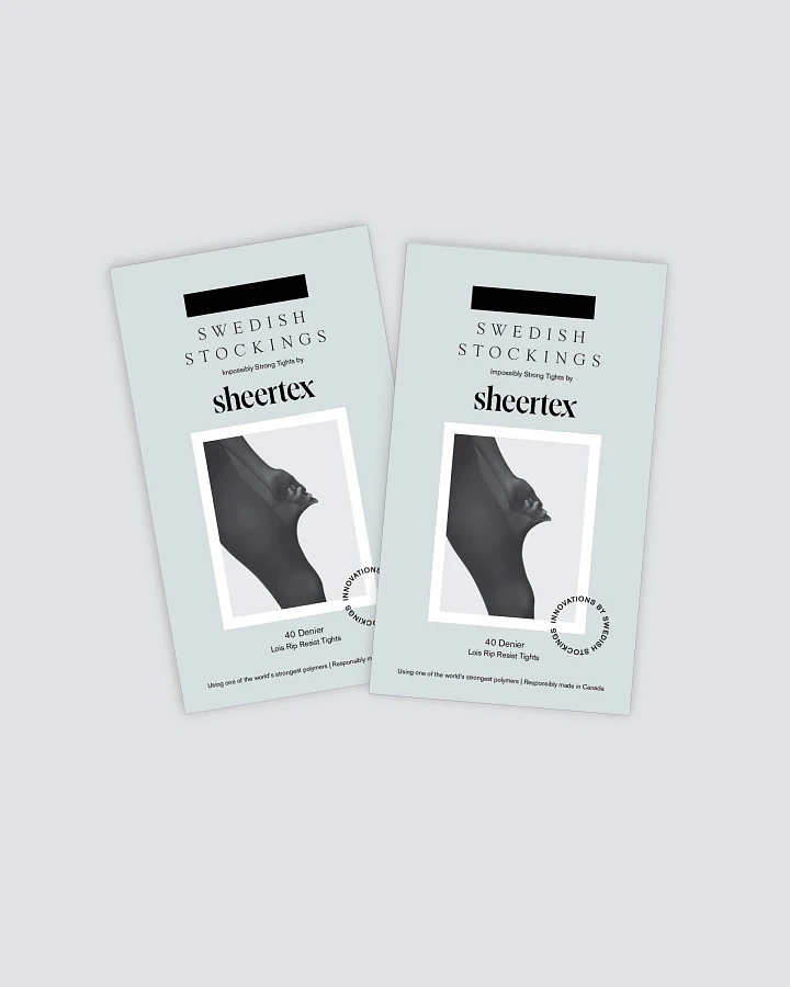Swedish Stockings Damen vegan Strumpfhosen-Set 2er-Pack Lois Rip Resistant Schwarz
