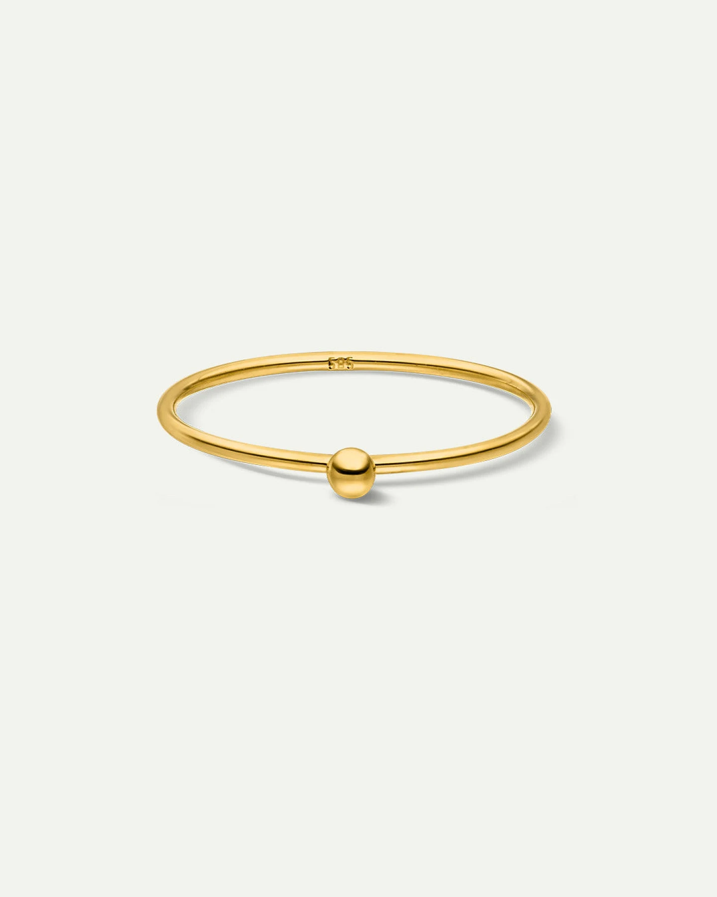 Dear Darling Berlin Damen vegan Gold Perlen Ring Vibrant 14k Echtgold – Ansicht 2