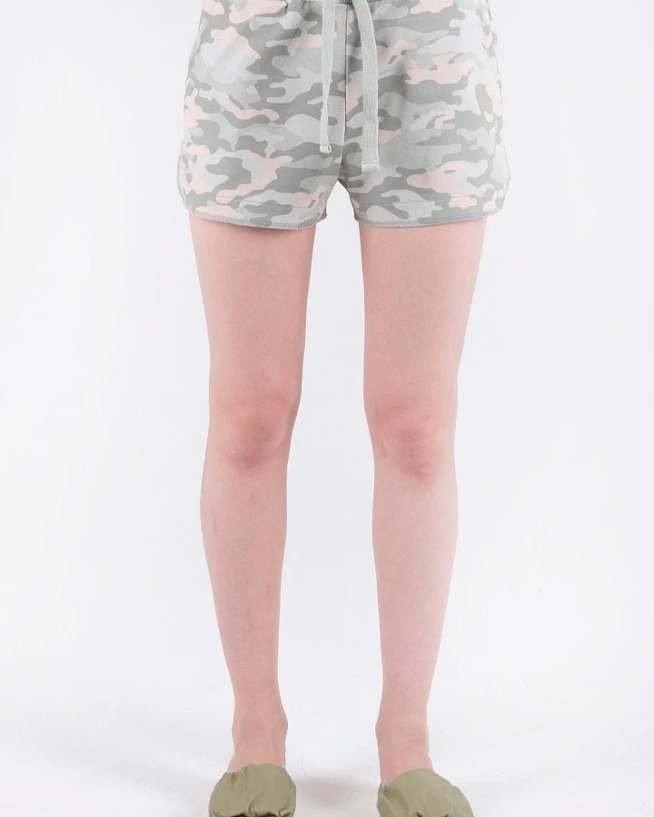 ORGANICATION Damen vegan Sweatshorts Mit Camouflage-Muster