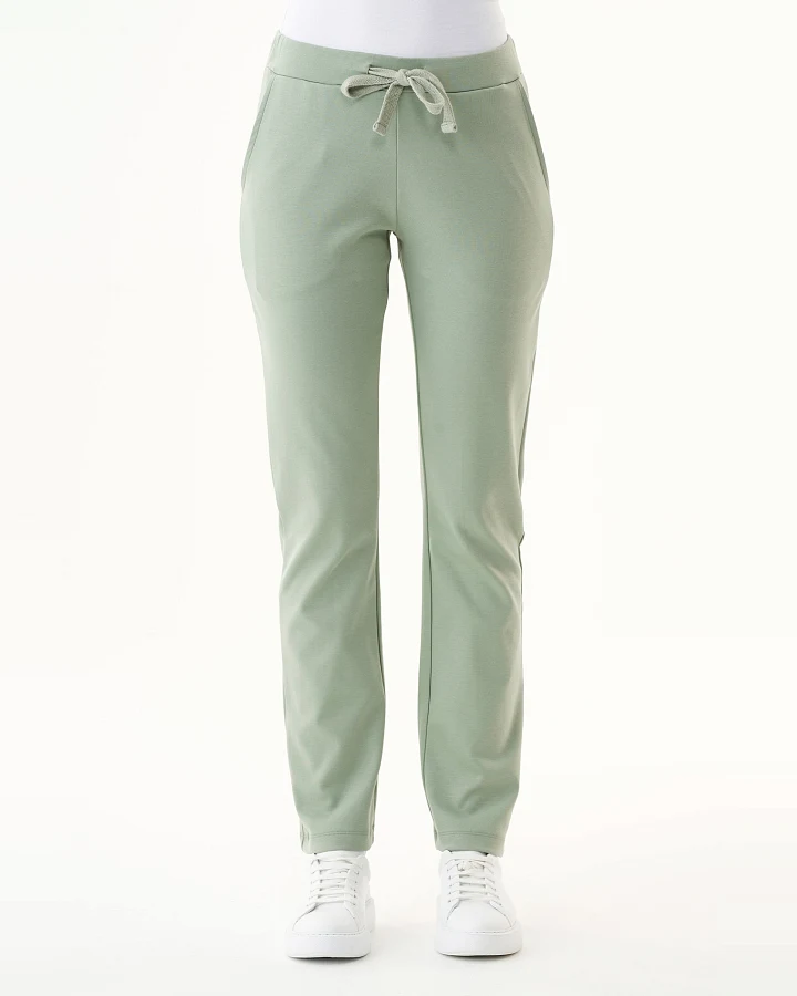 ORGANICATION Damen vegan Sweatpants Staubiges Olivgrün