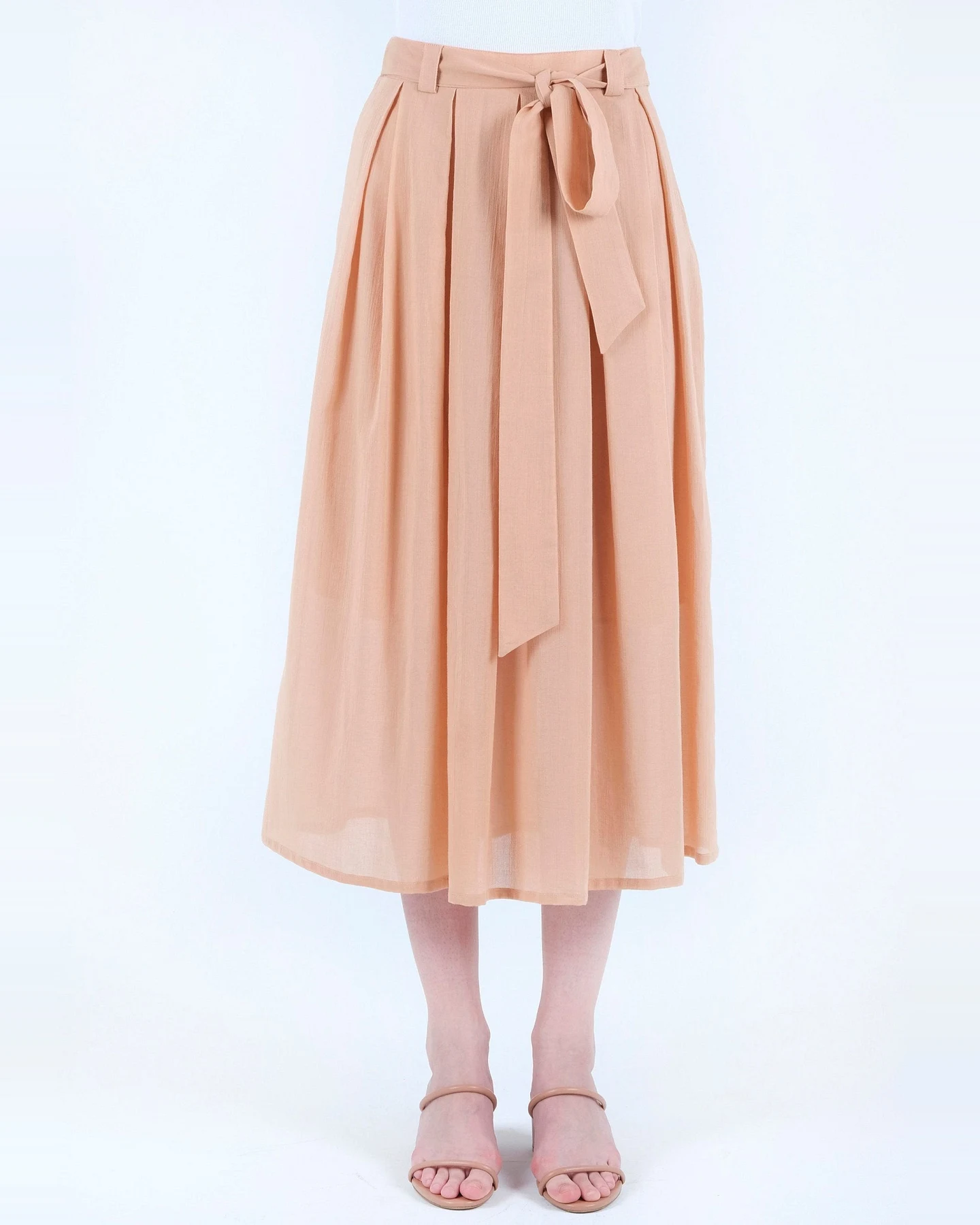 ORGANICATION Damen vegan Voile Rock Hellbraun – Ansicht 2