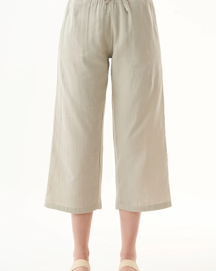 ORGANICATION Damen vegan Hosen Färben Grün