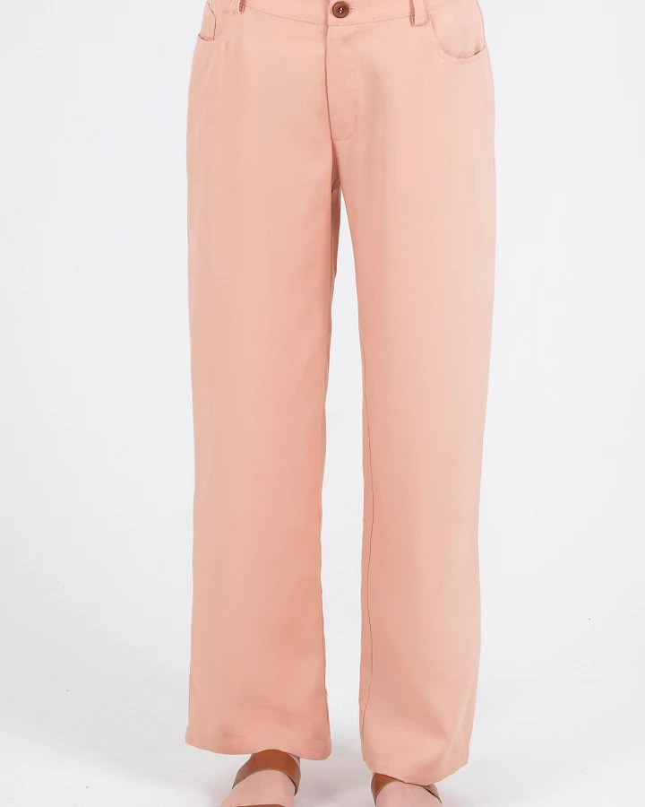 ORGANICATION Damen vegan Hose Hellbraun