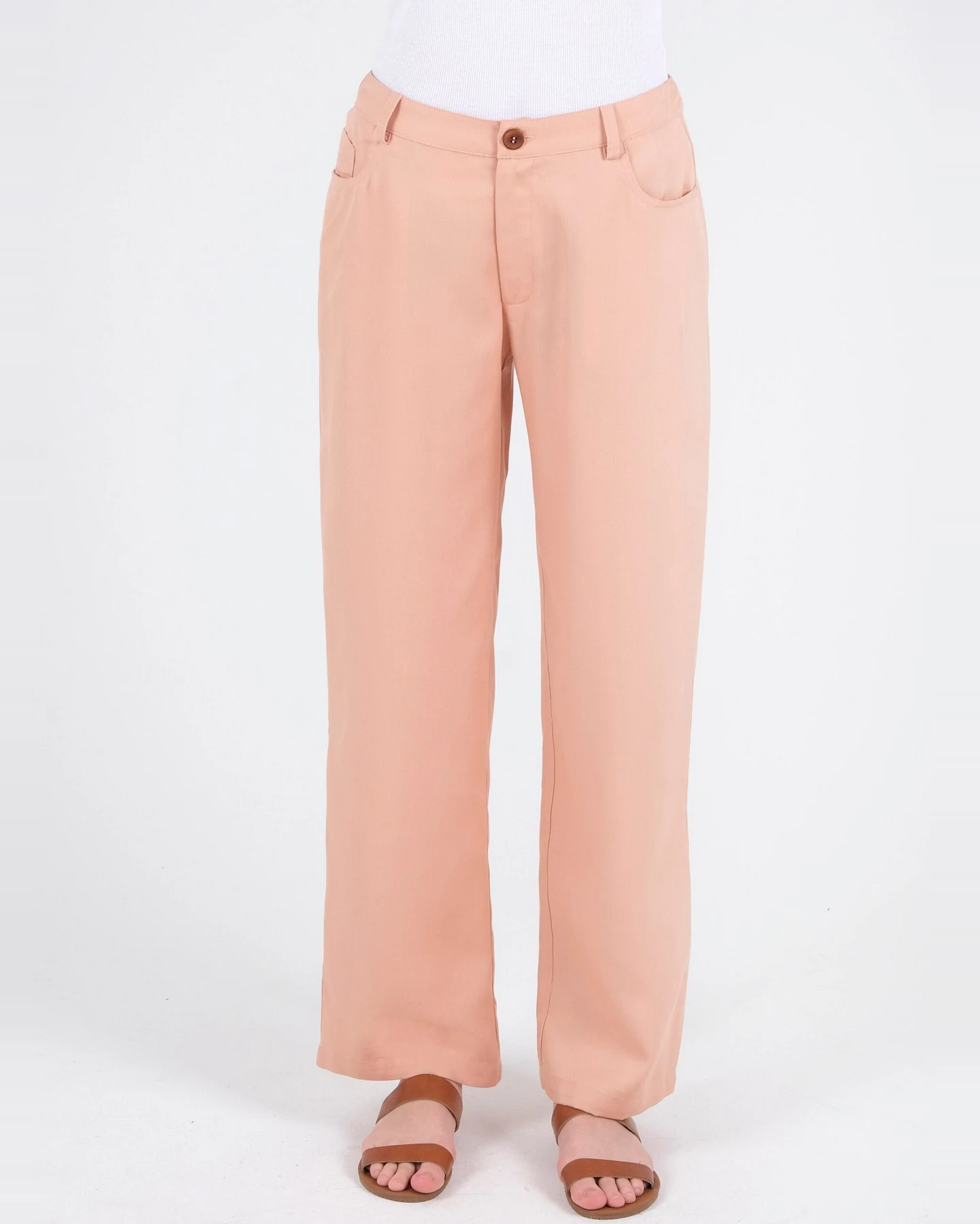 ORGANICATION Damen vegan Hose Hellbraun – Ansicht 2
