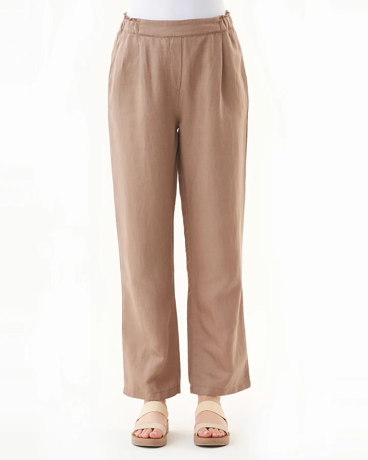 ORGANICATION Damen vegan Hose Tief Taupebraun