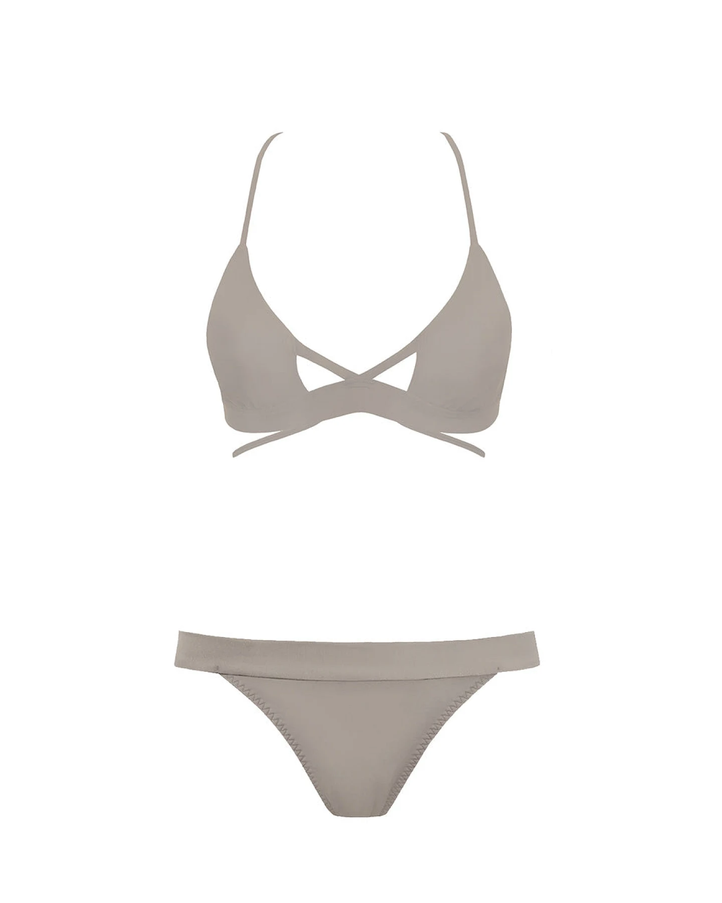 Anekdot Damen vegan Bikini Set Nova & Cheeky Mosaic Beige – Ansicht 2