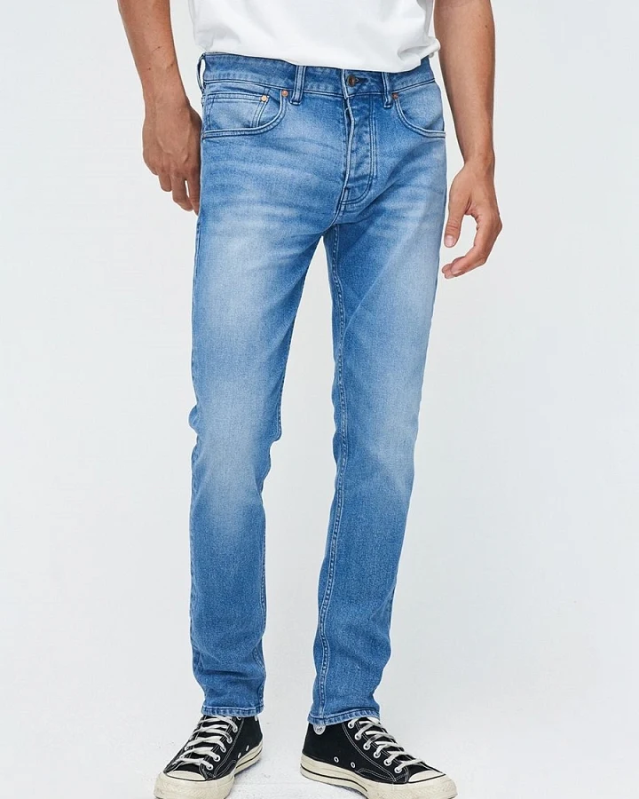 Kuyichi Herren vegan Jeans Slim Jamie Clouds Blau