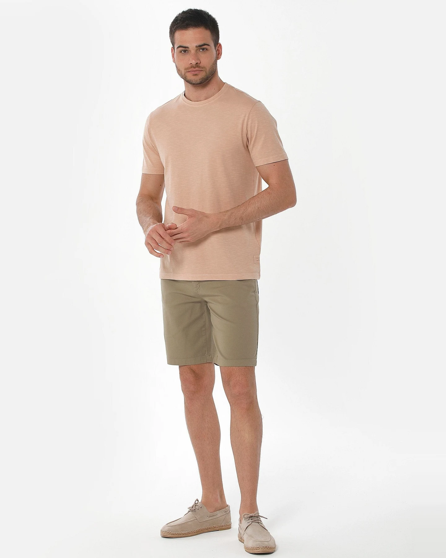 ORGANICATION Herren vegan Shorts Five Pocket Olivgrün – Ansicht 2