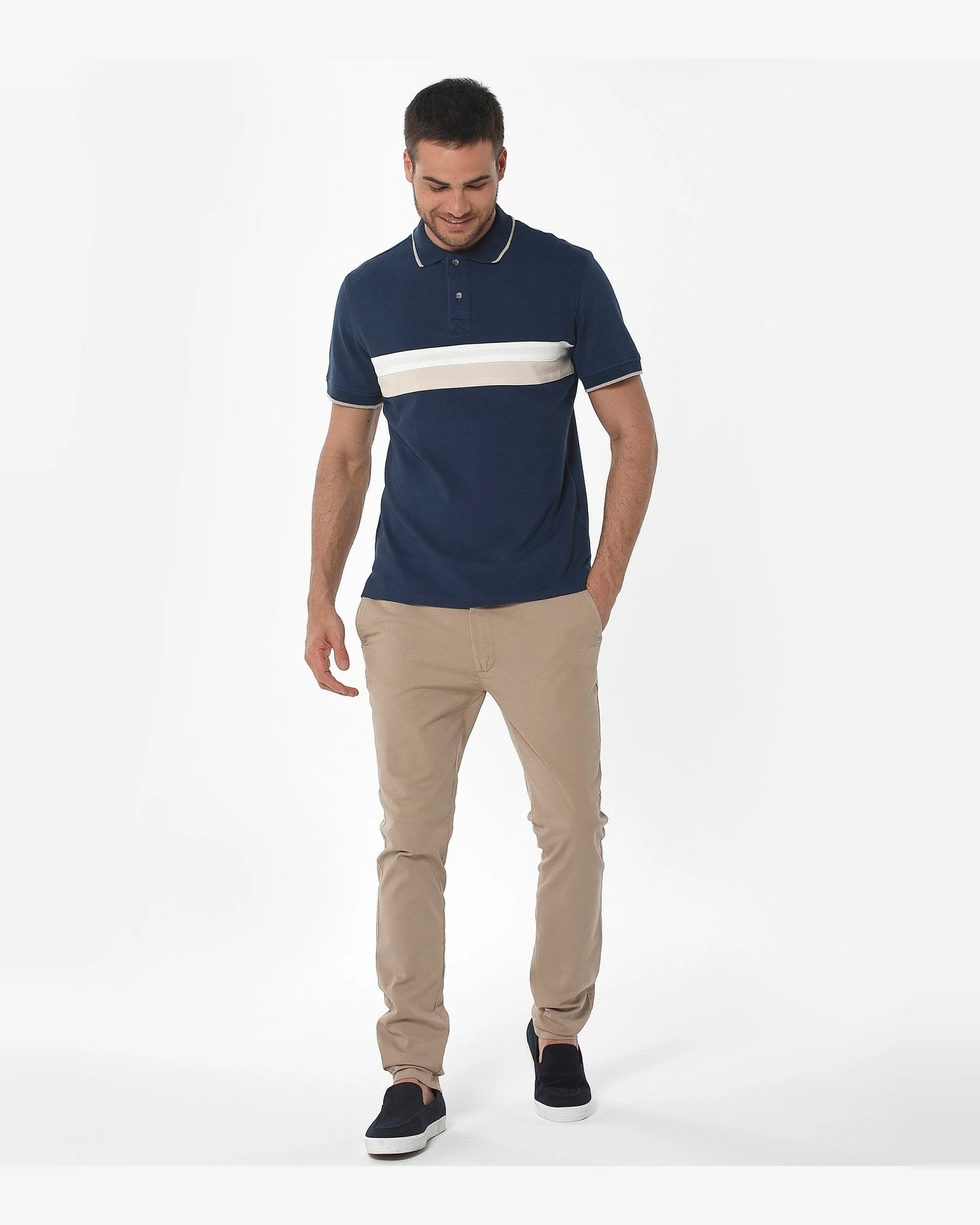 ORGANICATION Herren vegan Chino-Hose Slim Beige – Ansicht 2