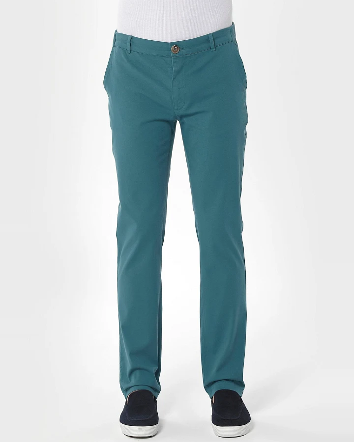 ORGANICATION Herren vegan Chino-Hose Petrolgrün