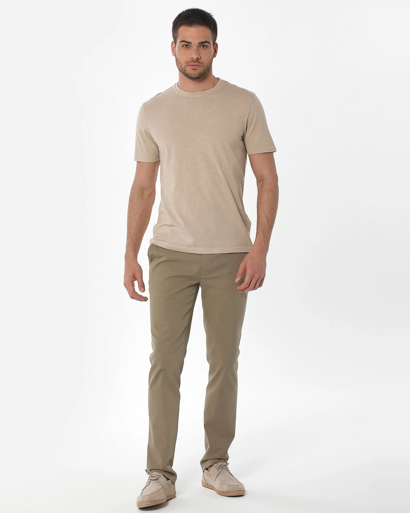 ORGANICATION Herren vegan Chino Hose Olivgrün – Ansicht 2
