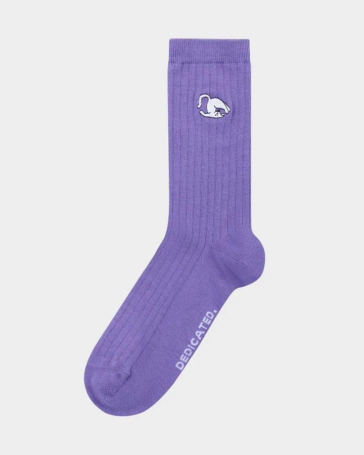 Socken Rib Knivsta Plow Pose Lila