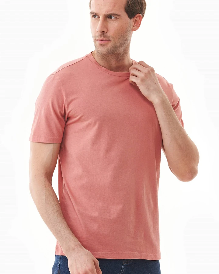 ORGANICATION Herren vegan T-Shirt Rubia Blume Hellrot