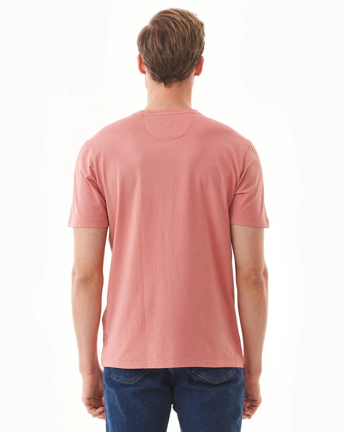 ORGANICATION Herren vegan T-Shirt Rubia Blume Hellrot – Ansicht 2
