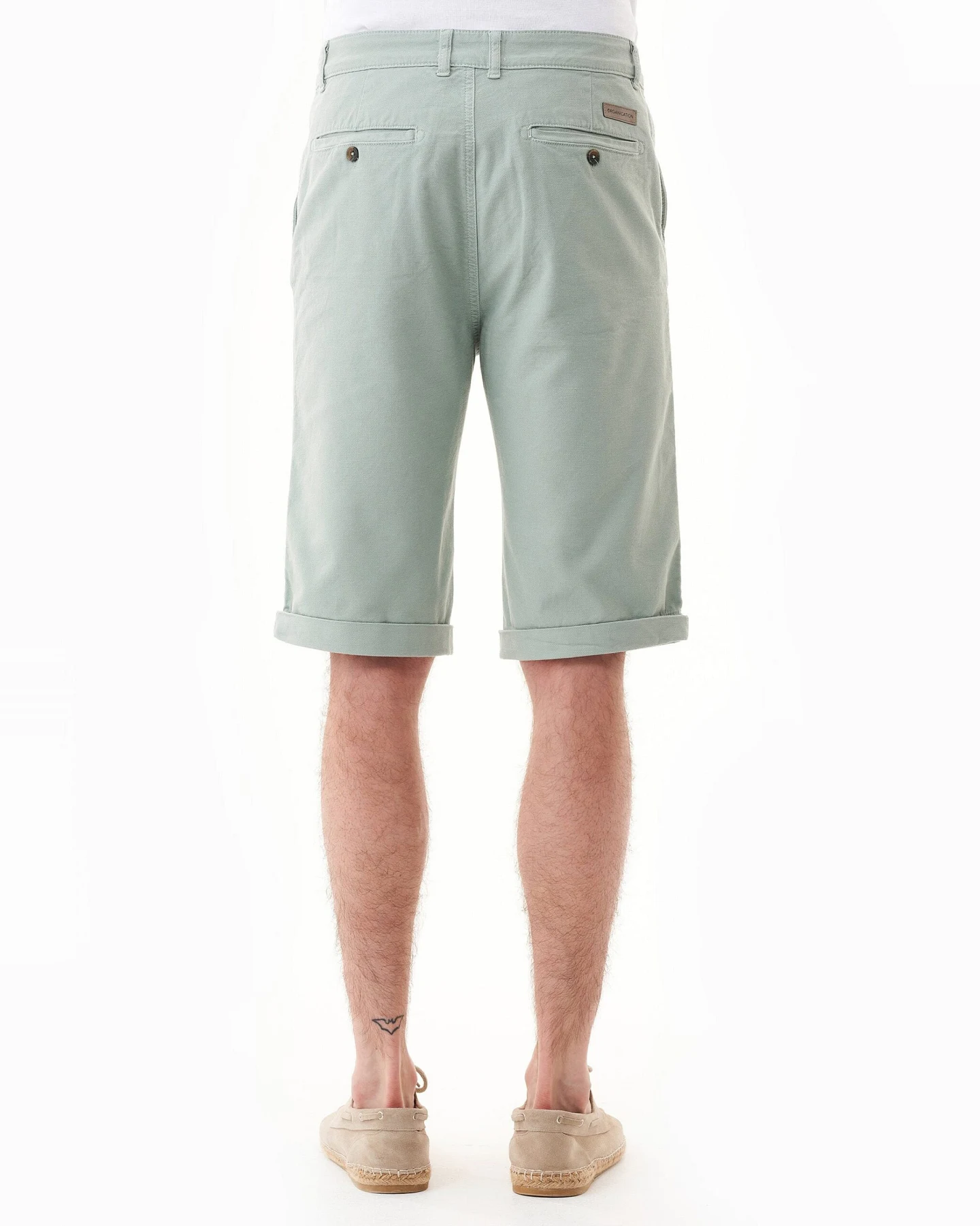 ORGANICATION Herren vegan Shorts Dunstblau – Ansicht 2