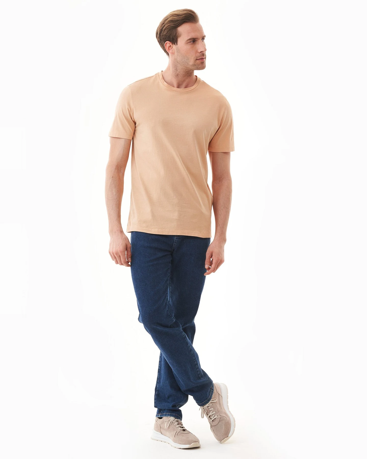 ORGANICATION Herren vegan T-Shirt Zwiebelschale Orange – Ansicht 2