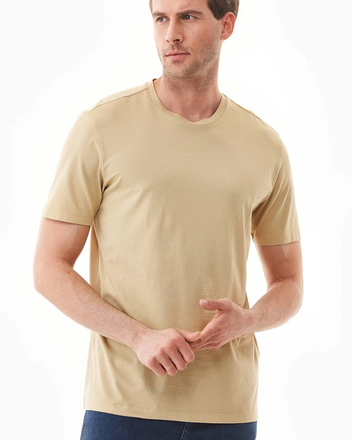 ORGANICATION Herren vegan T-Shirt Schweißblume Gelb