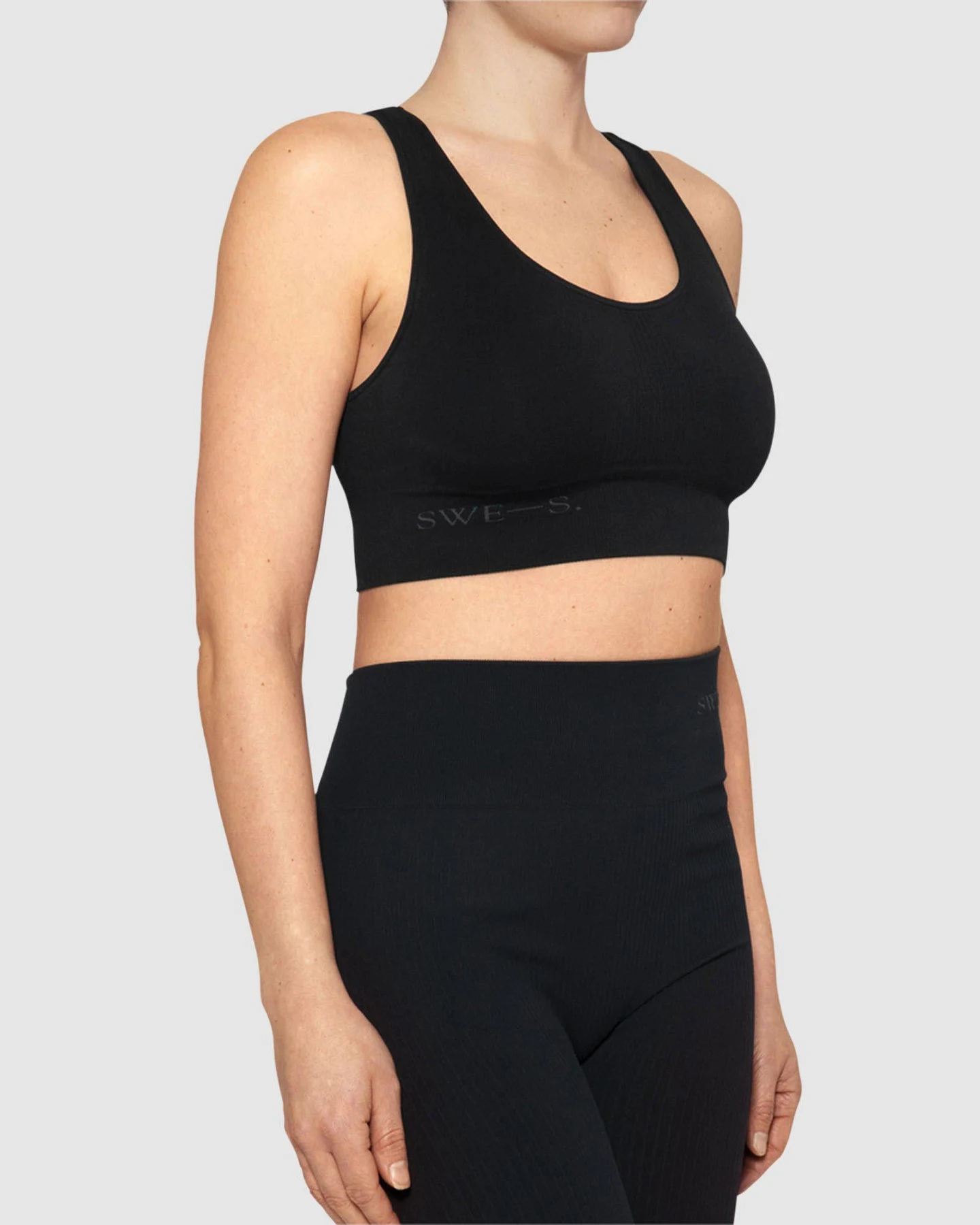 Swedish Stockings Damen vegan Bike Shorts Jill & Soft Bra Wilma Softwear Set Schwarz – Ansicht 2
