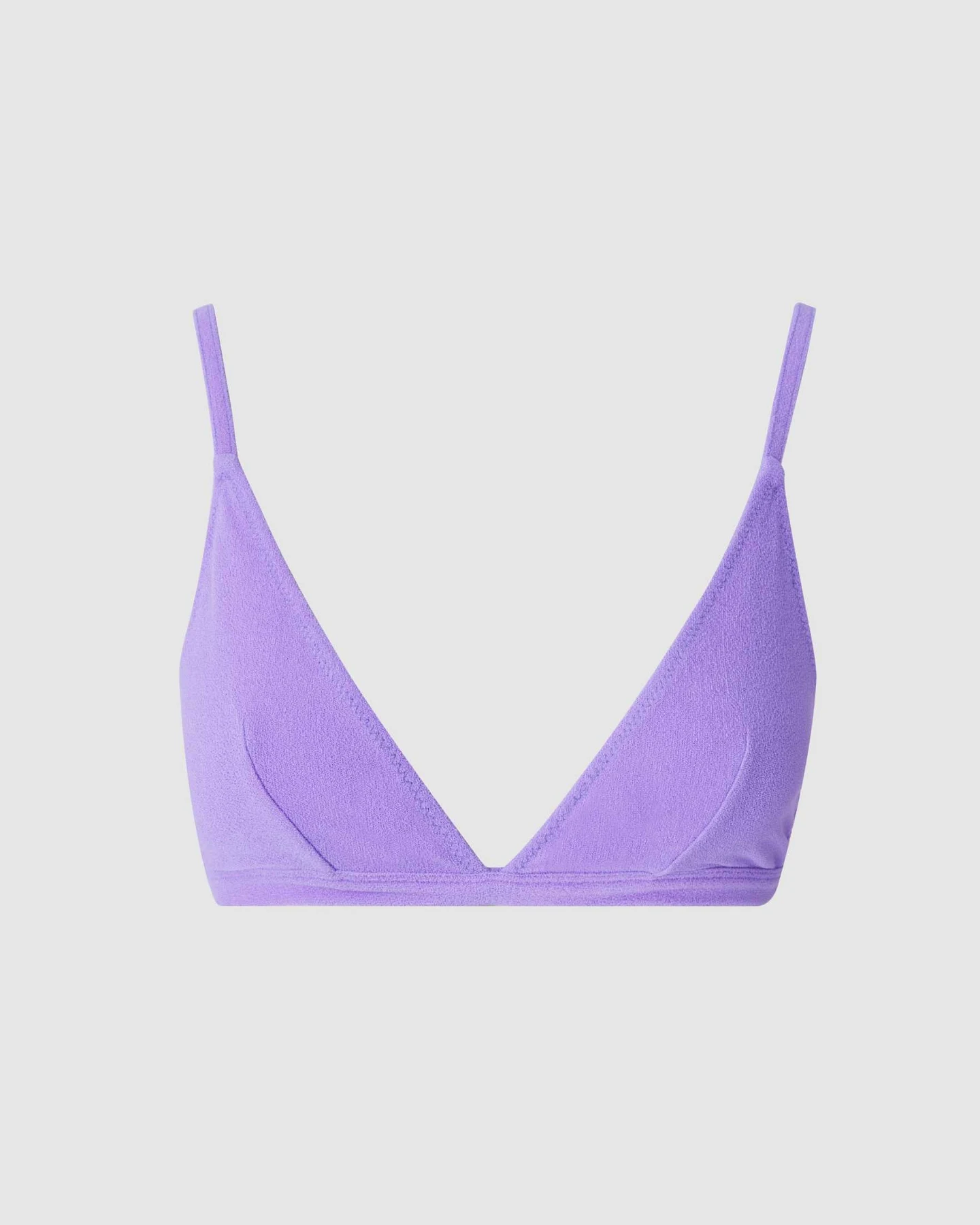 Understatement Damen vegan Bikinioberteil Triangle Electric Lilac – Ansicht 2