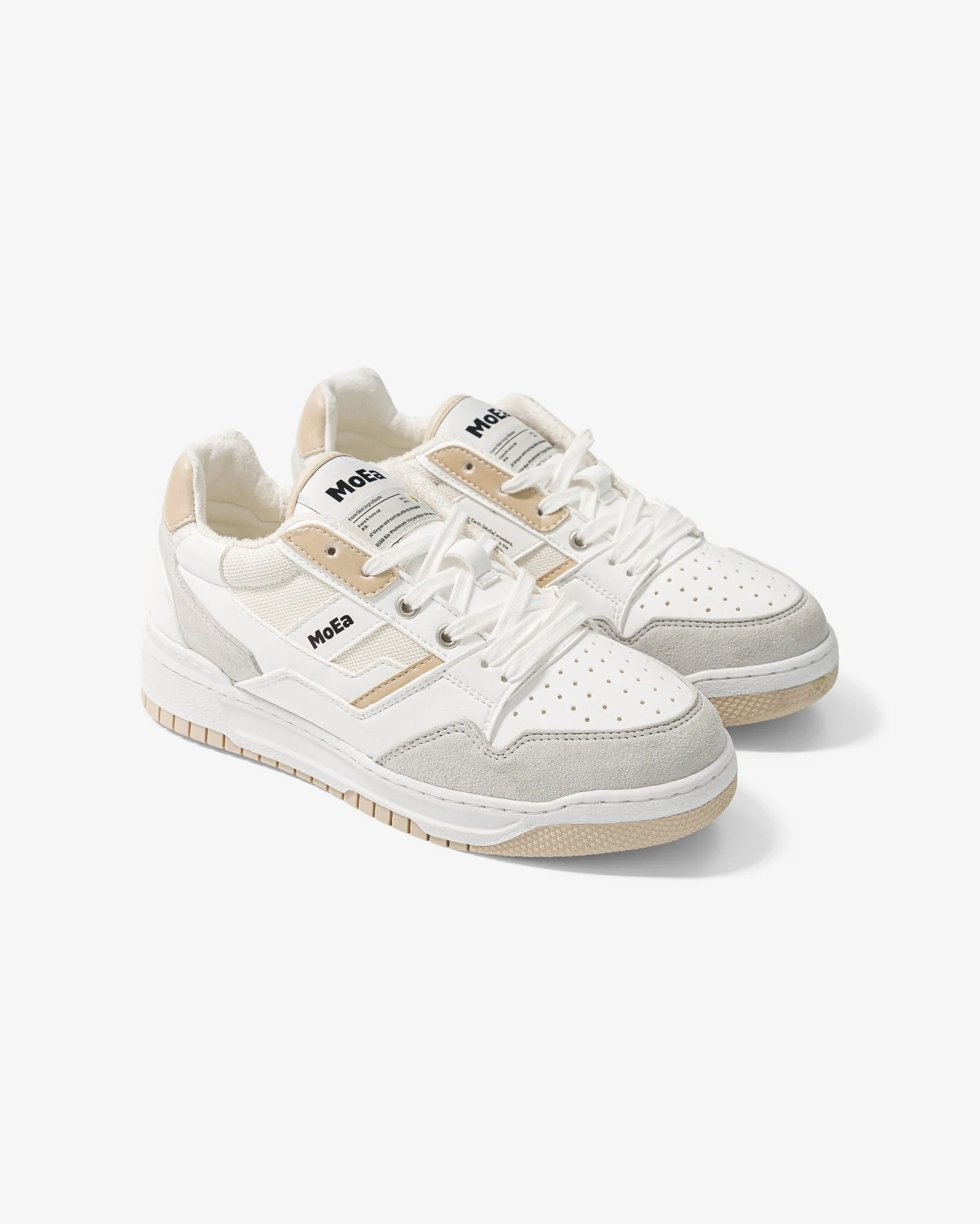 MoEa Herren vegan Sneaker Gen2 Corn Weiß & Beige – Ansicht 2