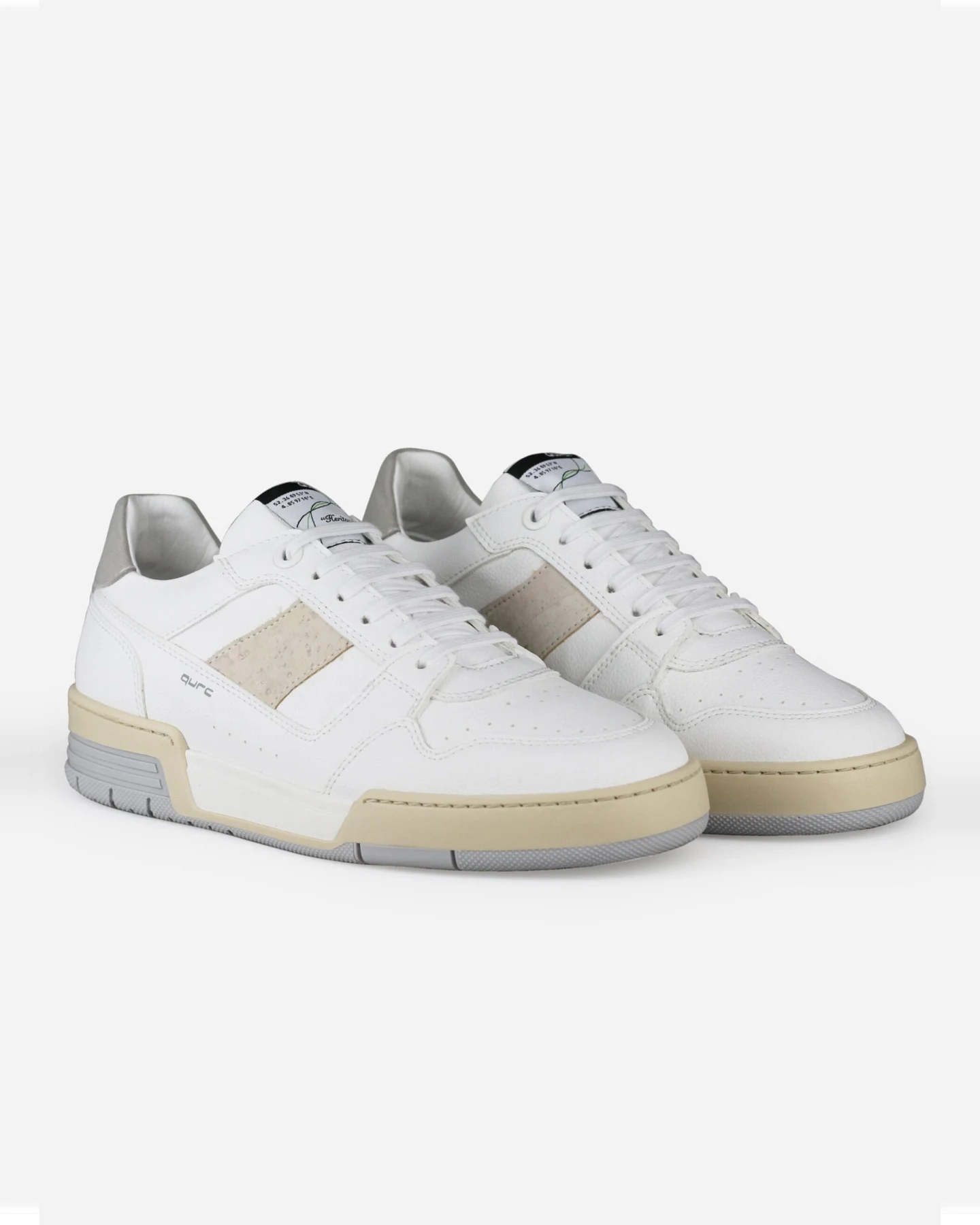 QURC Herren vegan Sneaker Heritage Cloud Weiß – Ansicht 2