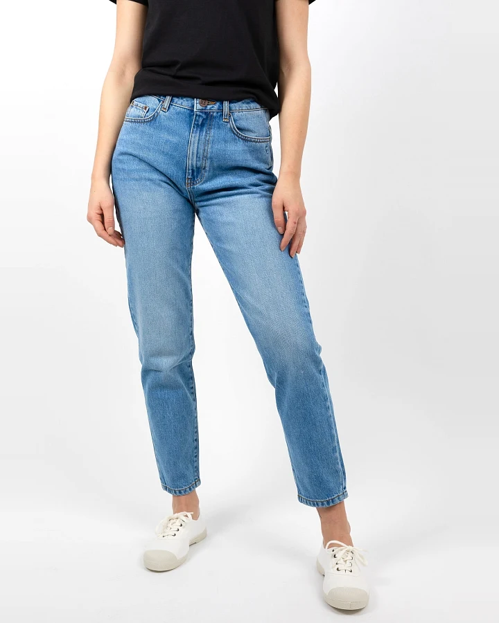 TORLAND Damen vegan Mom Jeans Maria Hellblau